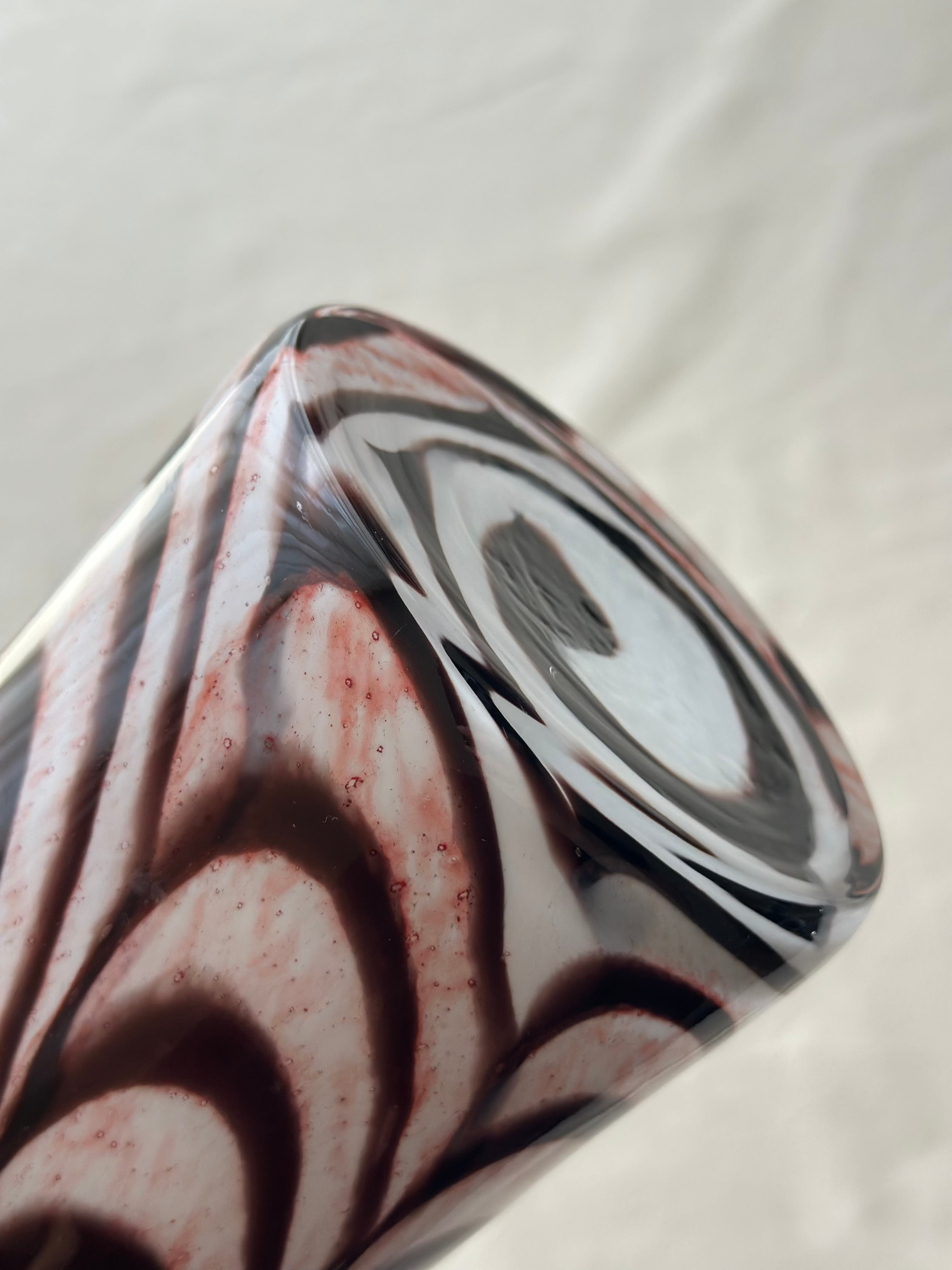 Italian vintage vase / マーブルガラスベース h20.5cm | VIRON