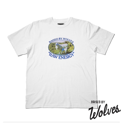 【RAISED BY WOLVES/レイズドバイウルブス】RAW ENERGY TEE Tシャツ / WHITE