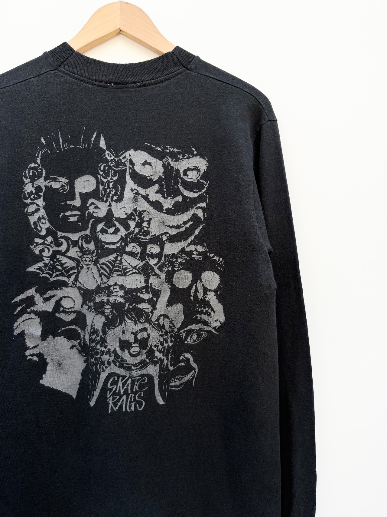 80〜90s SKATE RAGS L/S Tee MADE IN USA Size M