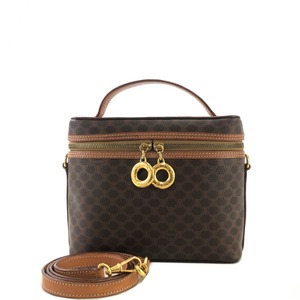 CELINE セリーヌ マカダム サークルチャーム レザー バニティ 2WAY  