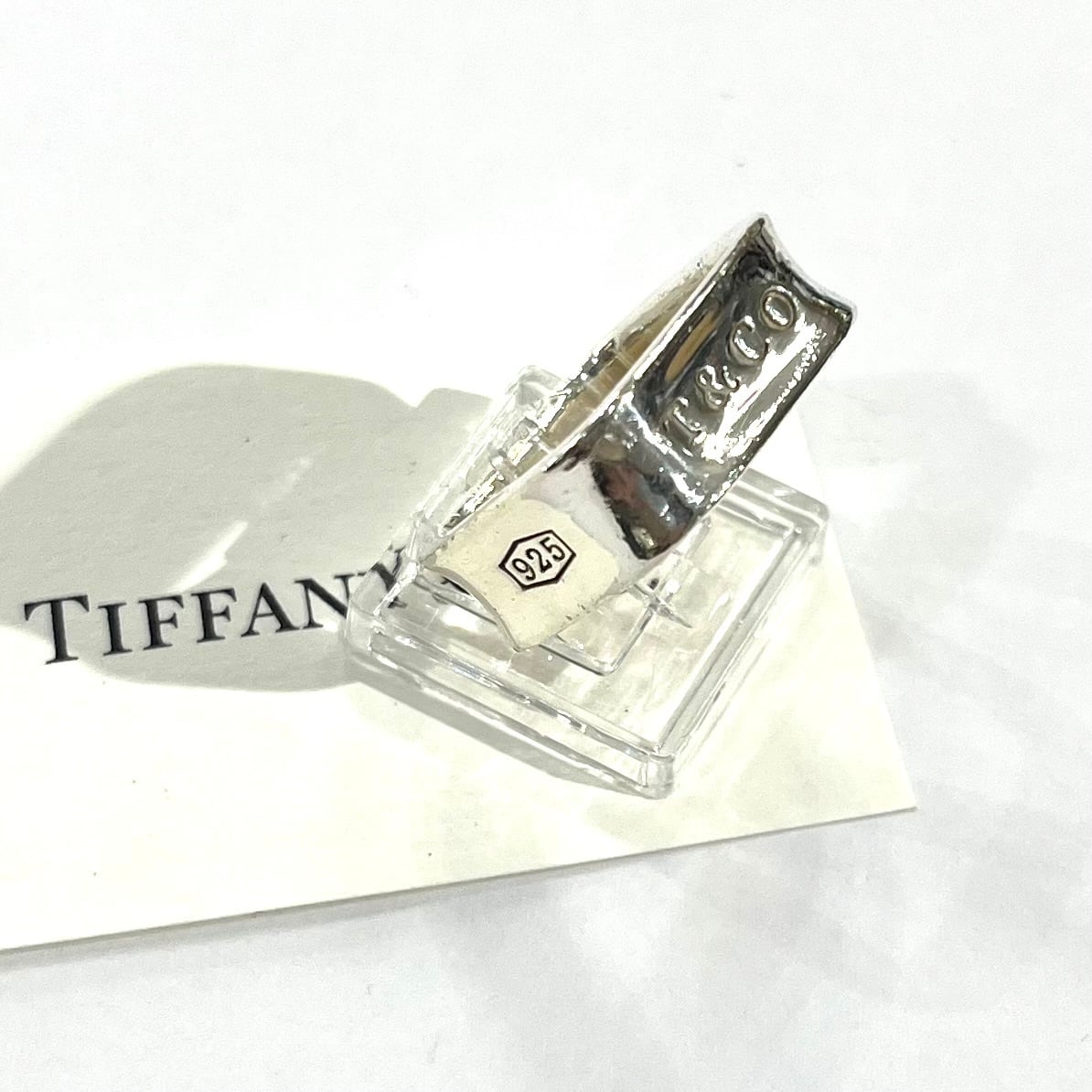 TIFFANY&CO.】【約16-17号 】2528 希少1837 スクエアリング／シルバー