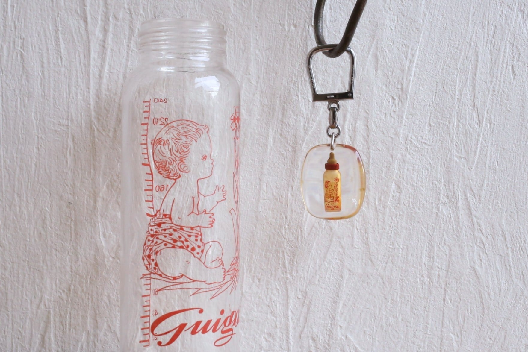 ブルボンキーホルダー Amourette ハート フランス アンティーク Amourette ハート レア ブルボンキーホルダー | ブルボン蚤の市