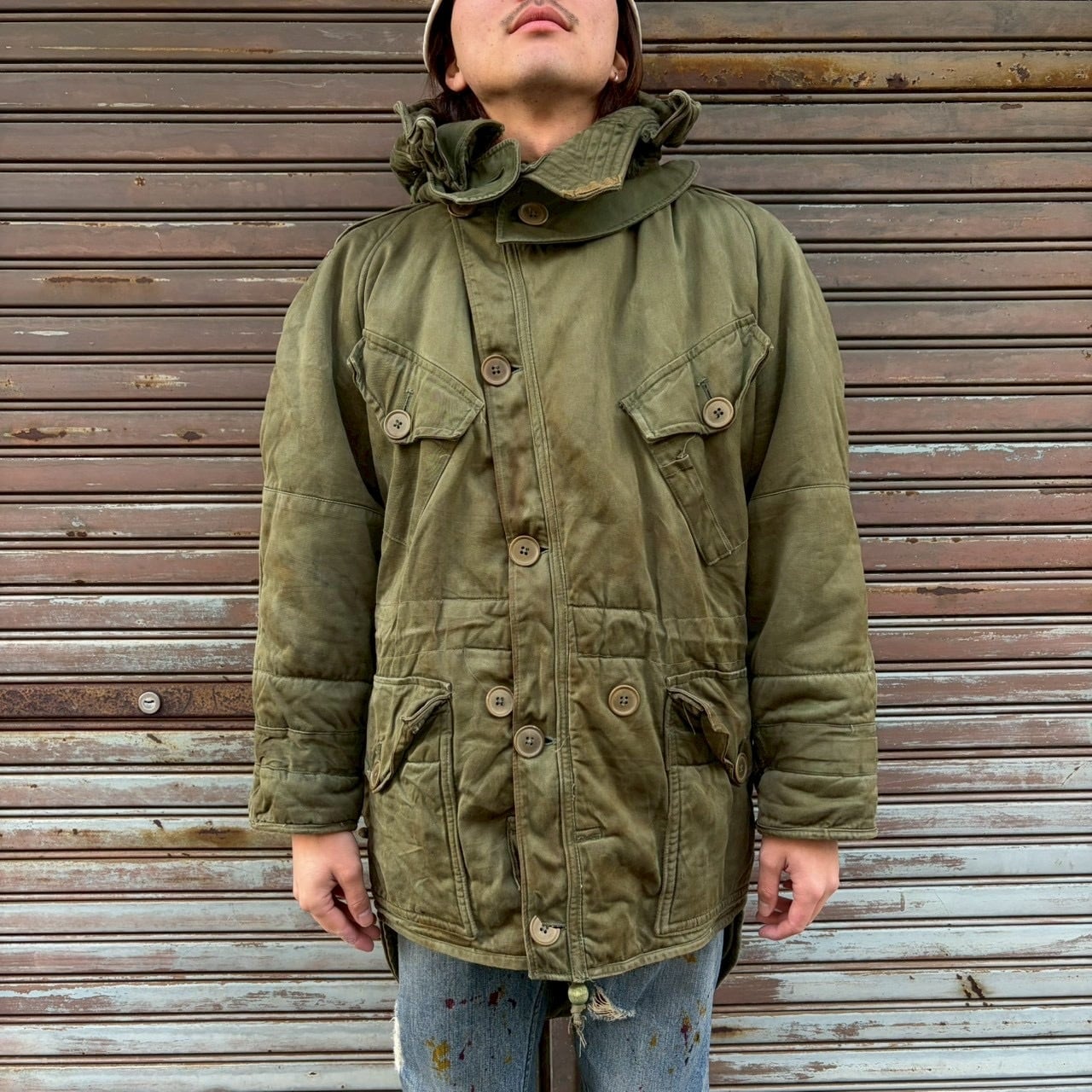 50s イギリス軍 実物 ミドルパーカー 3rd モッズコート M ユーロ