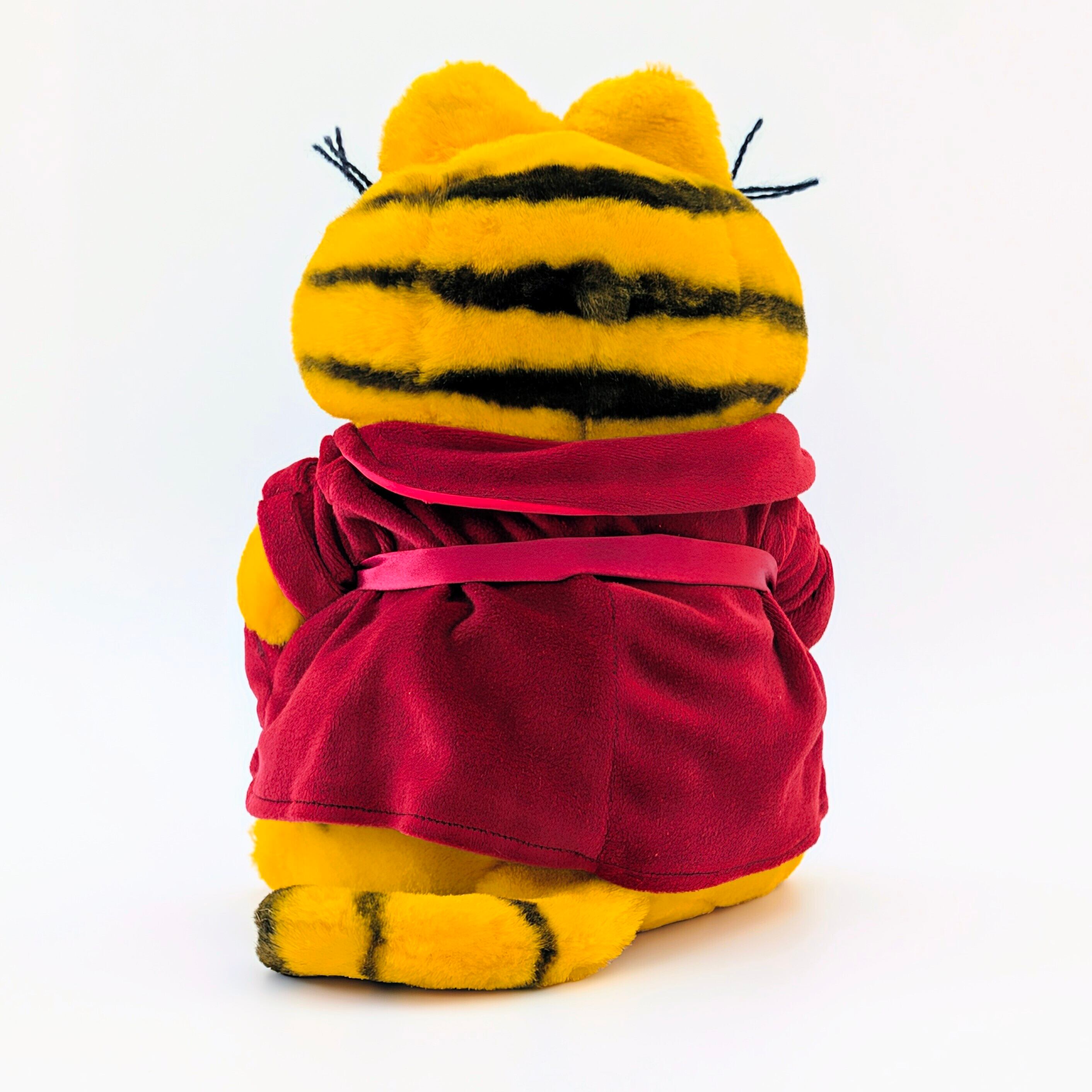 ☆ VINTAGE 1980年代初期 ☆【 Garfield ( ガーフィールド ) 】『 ゴージャスガウン ガーフィールド(笑) 』ぬいぐるみ / プラッシュ / plush / 1980年代年製 〚アメリカン雑貨 アメトイ〛