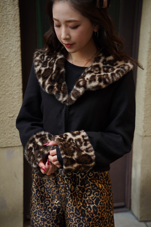 VELMA FAUX FUR CARDIGAN