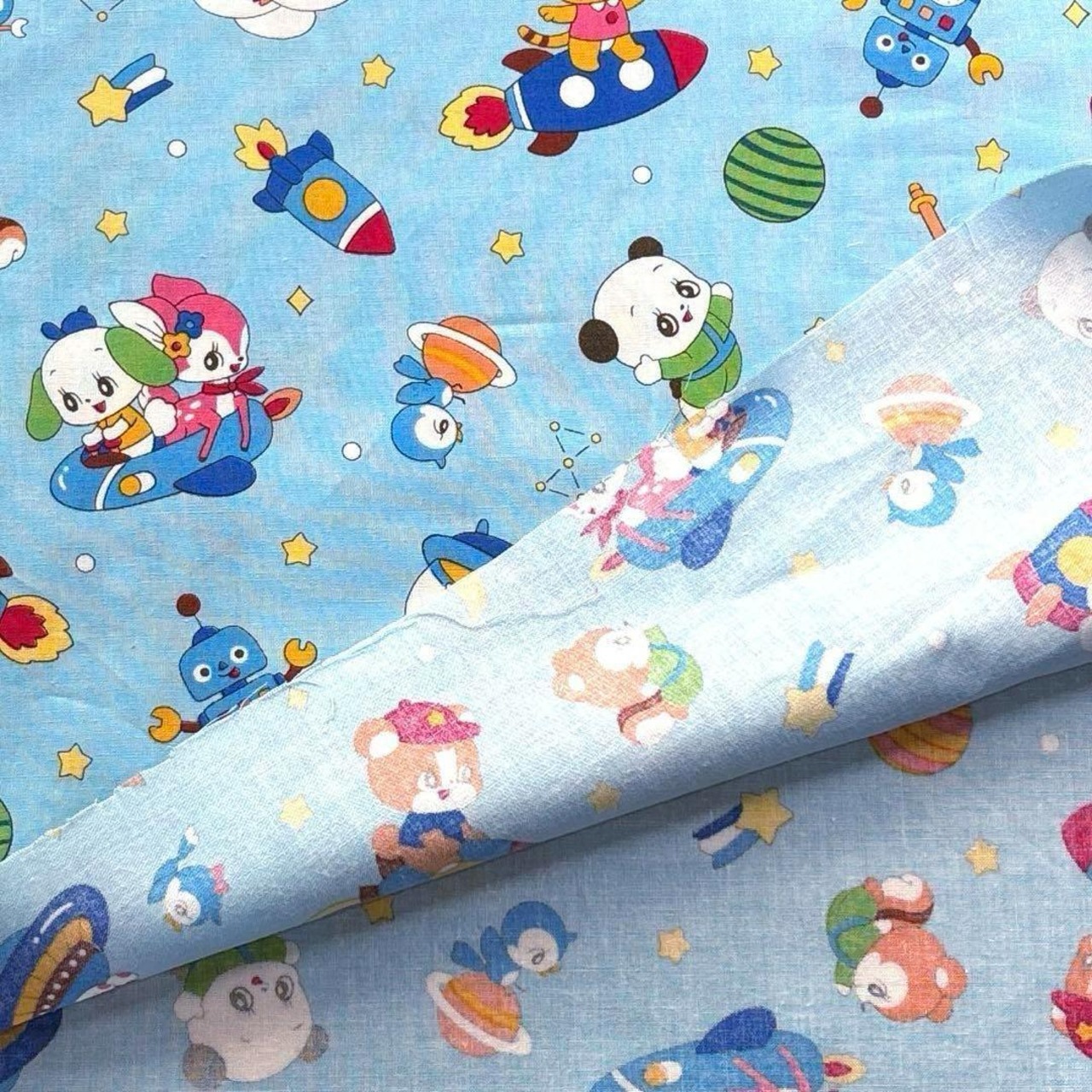 Cdr431-2◆1m◆SM◆綿100%シーチング生地◆レトロ可愛いpop柄