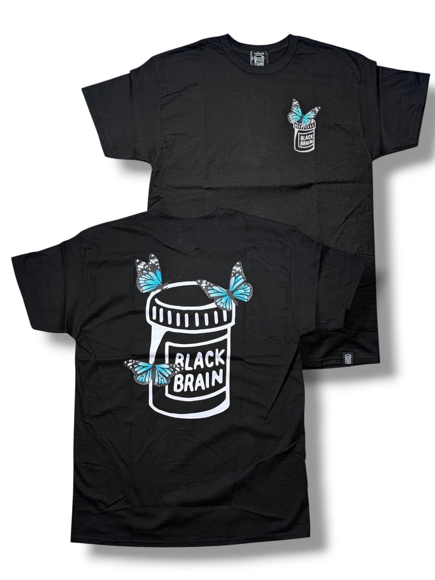 Butterflies SS Tee | BLACK BRAIN