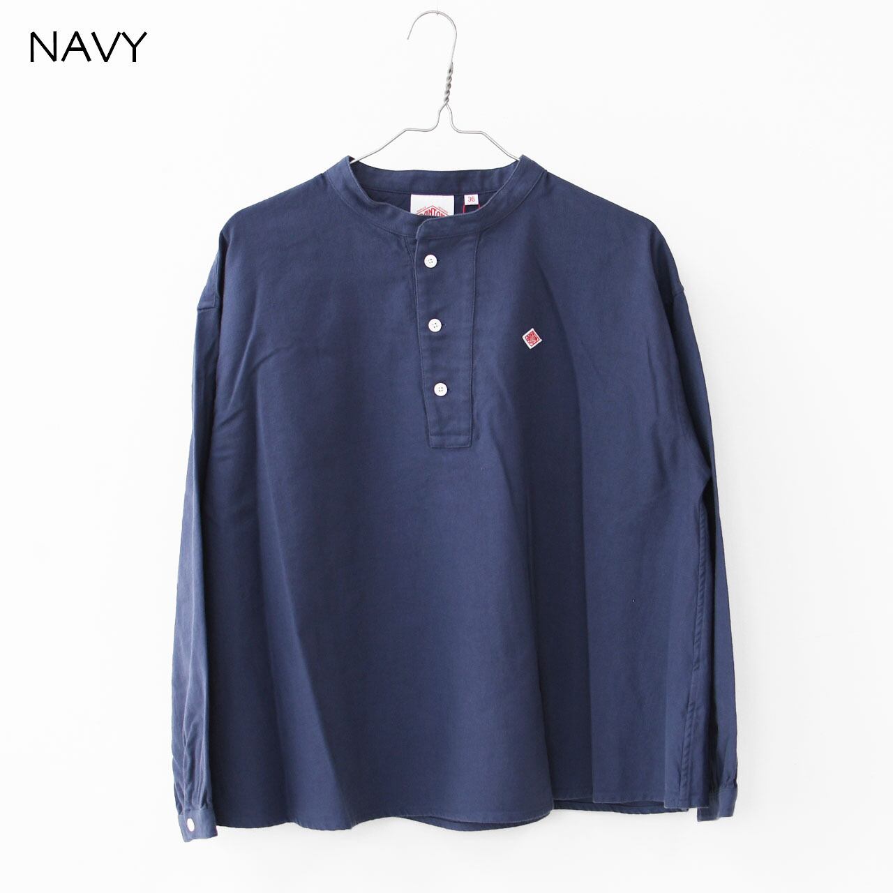 DANTON [ダントン] W ORGANIC COTTON HENLEY NECK SHIRT [DT-B0304OCV