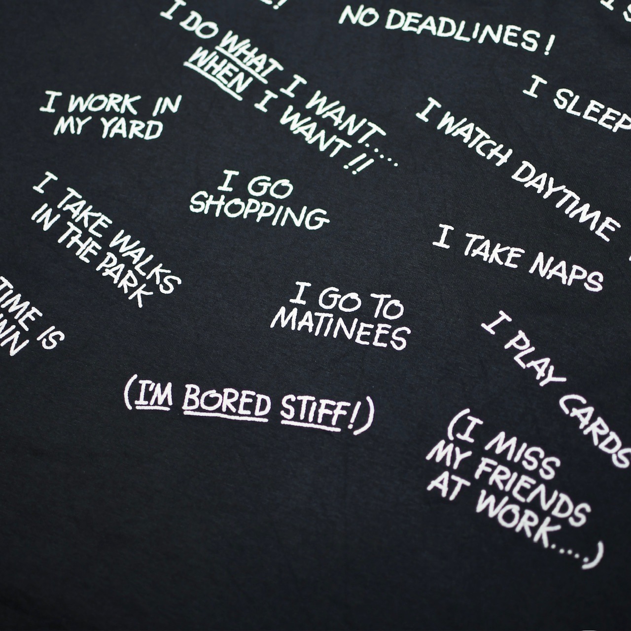 91's RETIRED AT LAST print tee