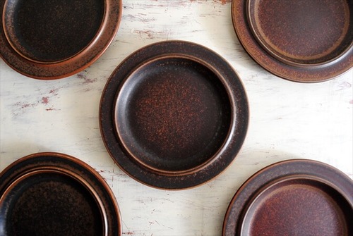 ARABIA アラビア ルスカ 20cm プレート お皿 Ruska 北欧食器 フィンランド 陶器 北欧 ヴィンテージ アンティーク it0204