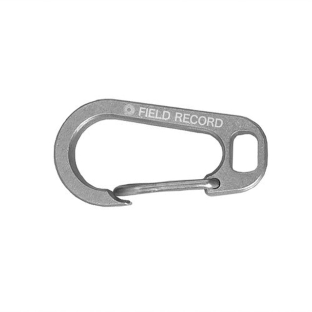 新品　FIELD RECORD  FR-titanium carabiner clip/ FRチタニウム カラビナ クリップ