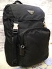 美品◆PRADA プラダ 2VZ135 男女可 テスートナイロン リュック バックパック ロックサック 黒◆ 使い勝手の良さで人気再燃の定番モデル