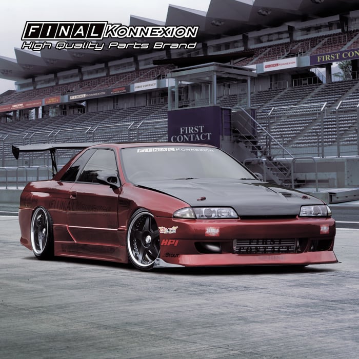 FIRST CONTACT】 FRP製 フロントバンパースポイラー NISSAN R32 ...