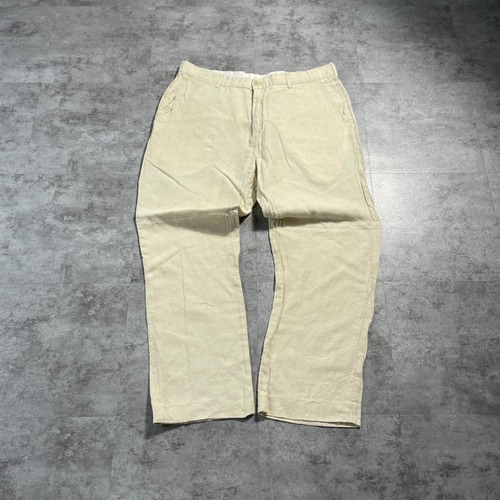 00s Ralph Lauren Linen 38×32 easy pants 詳細写真2