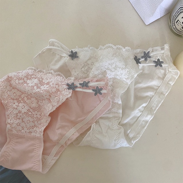 花柄スターレース下着 2色