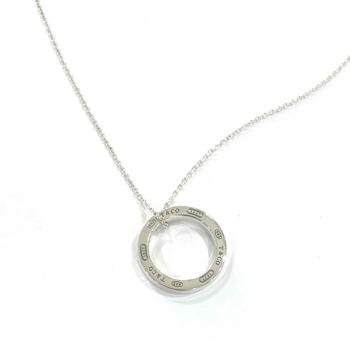 TIFFANY&CO.】2418 1837 ティファニー サークルリング ネックレス 