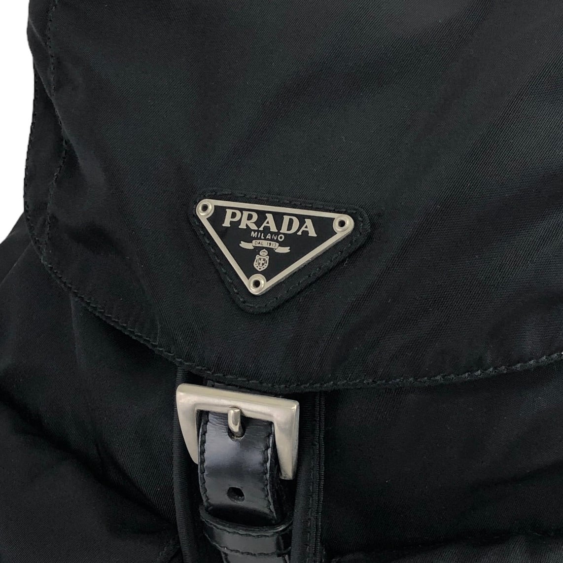PRADA プラダ バックパック ブラック トライアングルロゴ ナイロン