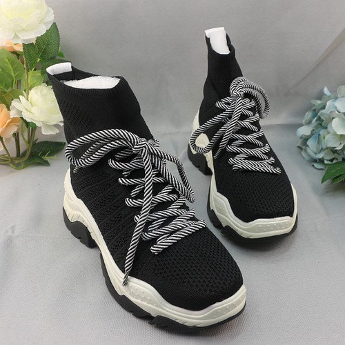 ハイカットスニーカー レディース 靴 シューズ スニーカー レースアップ 厚底 歩きやすい 疲れにくい カジュアル お出かけ おしゃれ スポーティー オールシーズン 通気性 ハイカット スニーカー