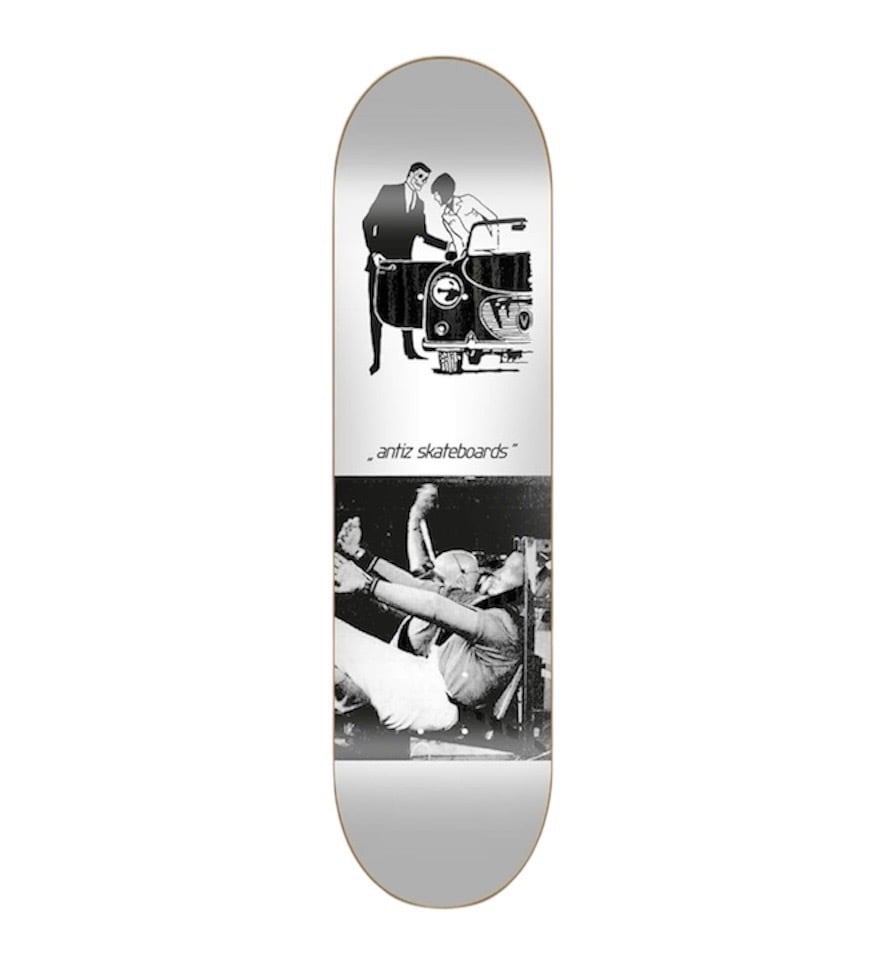 8.25“ HEROIN SKATEBOARDS - LEE YANKOU AXE SKELETONS SYM