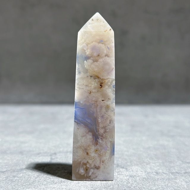 ブルーフラワーアゲート タワー型 03◇Blue Flower agate◇天然石・鉱物・パワーストーン