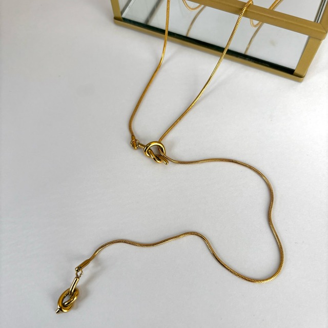 【アウトレット】KNOT ADJUST NECKLACE