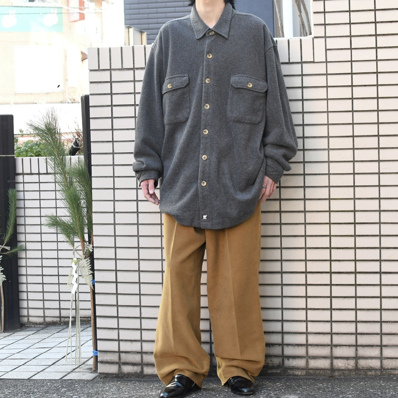 JUNEAU gray fleece shirt