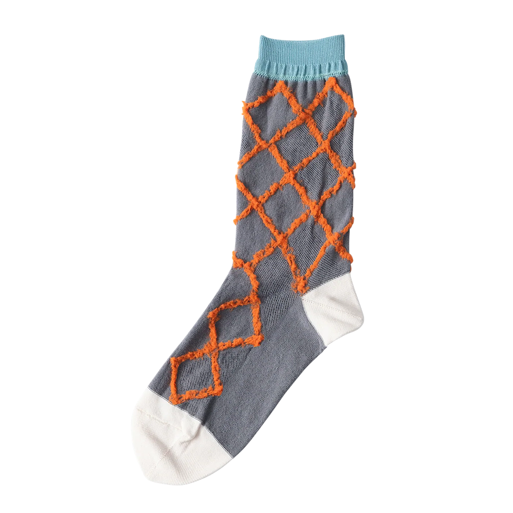 TRICOTÉ / 【Free size】diamond shape fluffy socks TR53SO049
