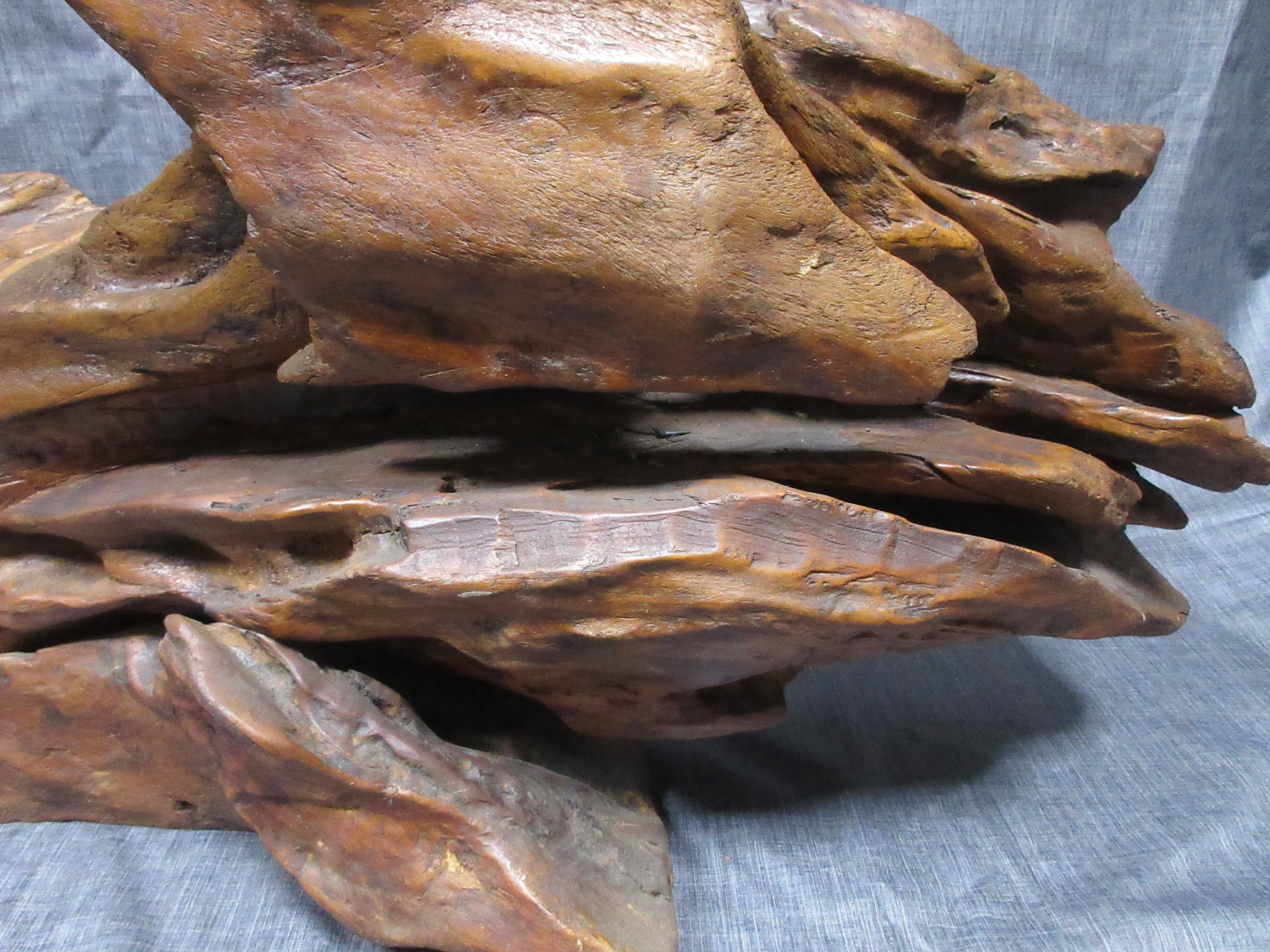 木彫り 彫刻 一刀彫 鯉 コイ カープ 天然木造 レア物 | ギャラリー寿