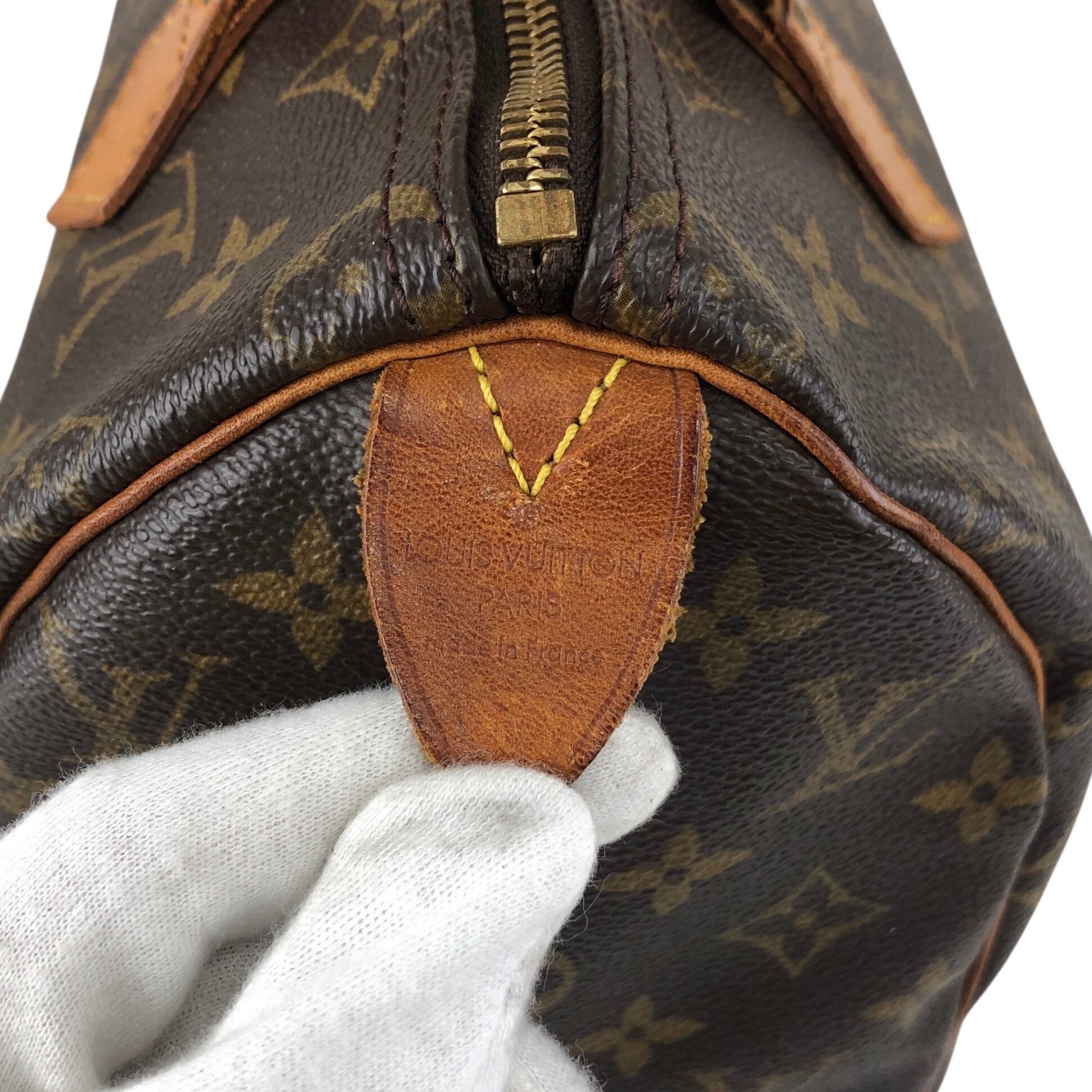 LOUIS VUITTON ルイヴィトン モノグラム ハンドバッグ ブラウン PVC