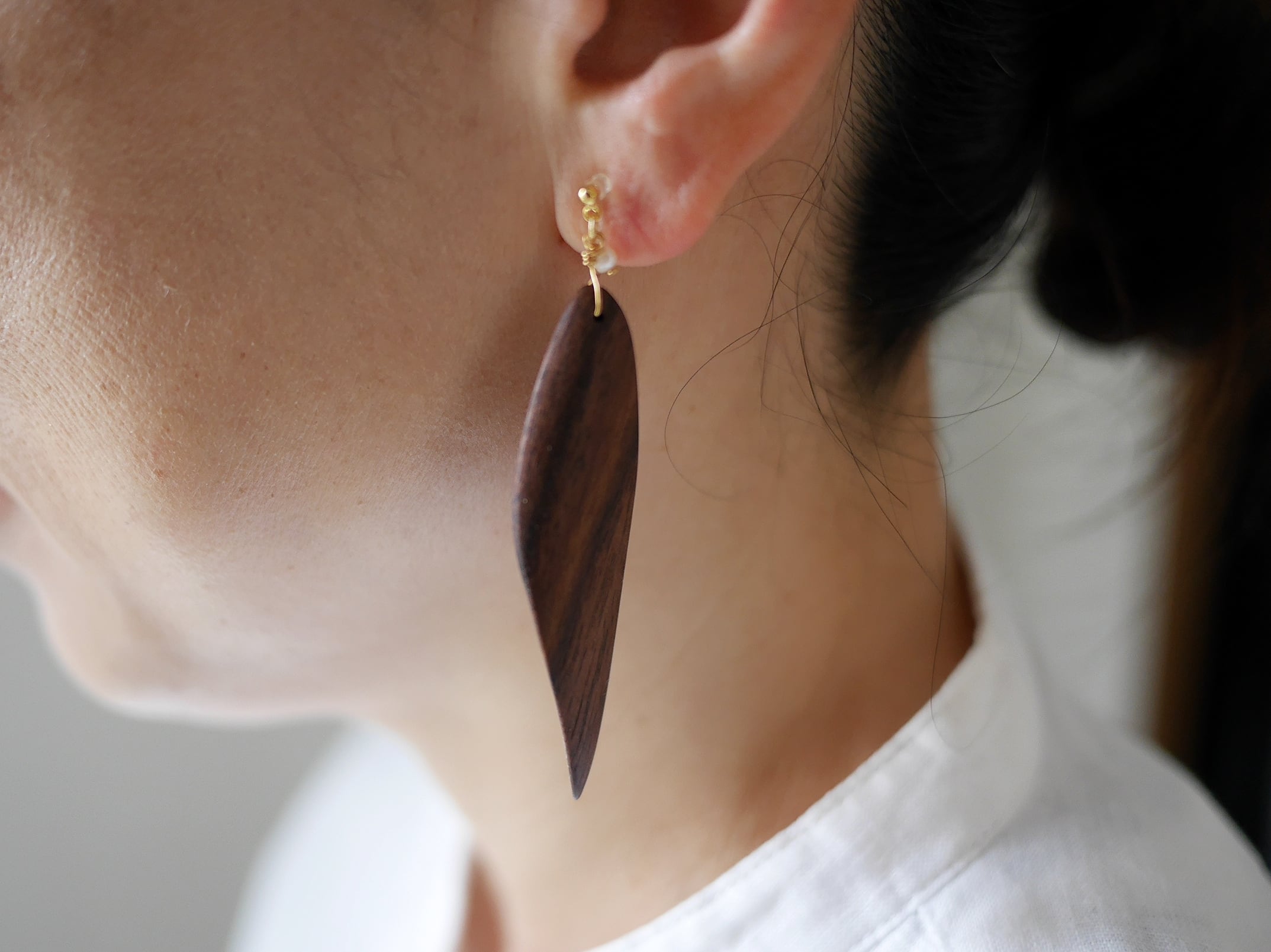 ロングリーフ ピアス or イヤリング | 鎌倉木貨（kamakuramocca