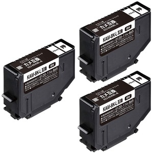 【特価処分】ecorica KAM-BK-L リサイクルインクカートリッジ ブラック エコリカ ECI-EKAML-B 3個セット