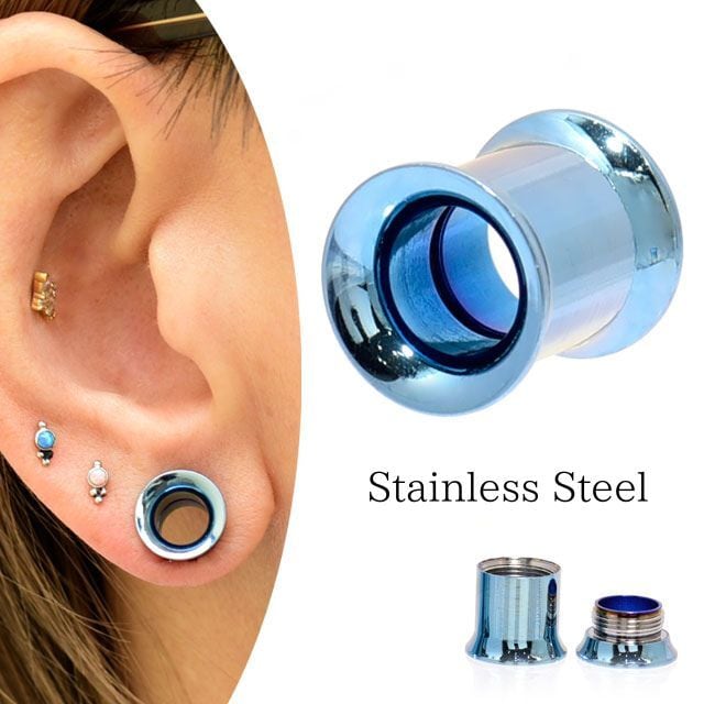 拡張ピアス 9mm ティール ロング インターナル ダブルフレア 拡張ピアス 9mm ティール ロング インターナル ダブルフレア