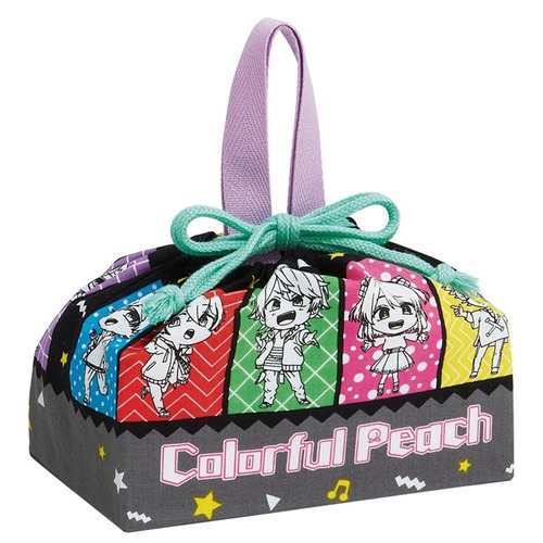 ランチ巾着カラフルピーチ25(6108380)