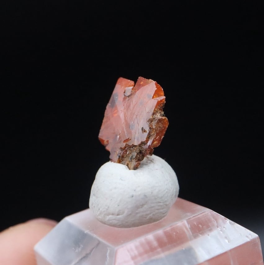 超特大！モリブデン鉛鉱! ウェルフェナイト WF051 天然石 鉱物 標本 原石 モリブデン鉛鉱 ウェルフェナイト 結晶 0.7g WF185 天然石 鉱物 原石