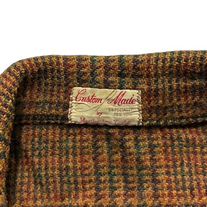 vintage 1970’s “custom made” wool shirt