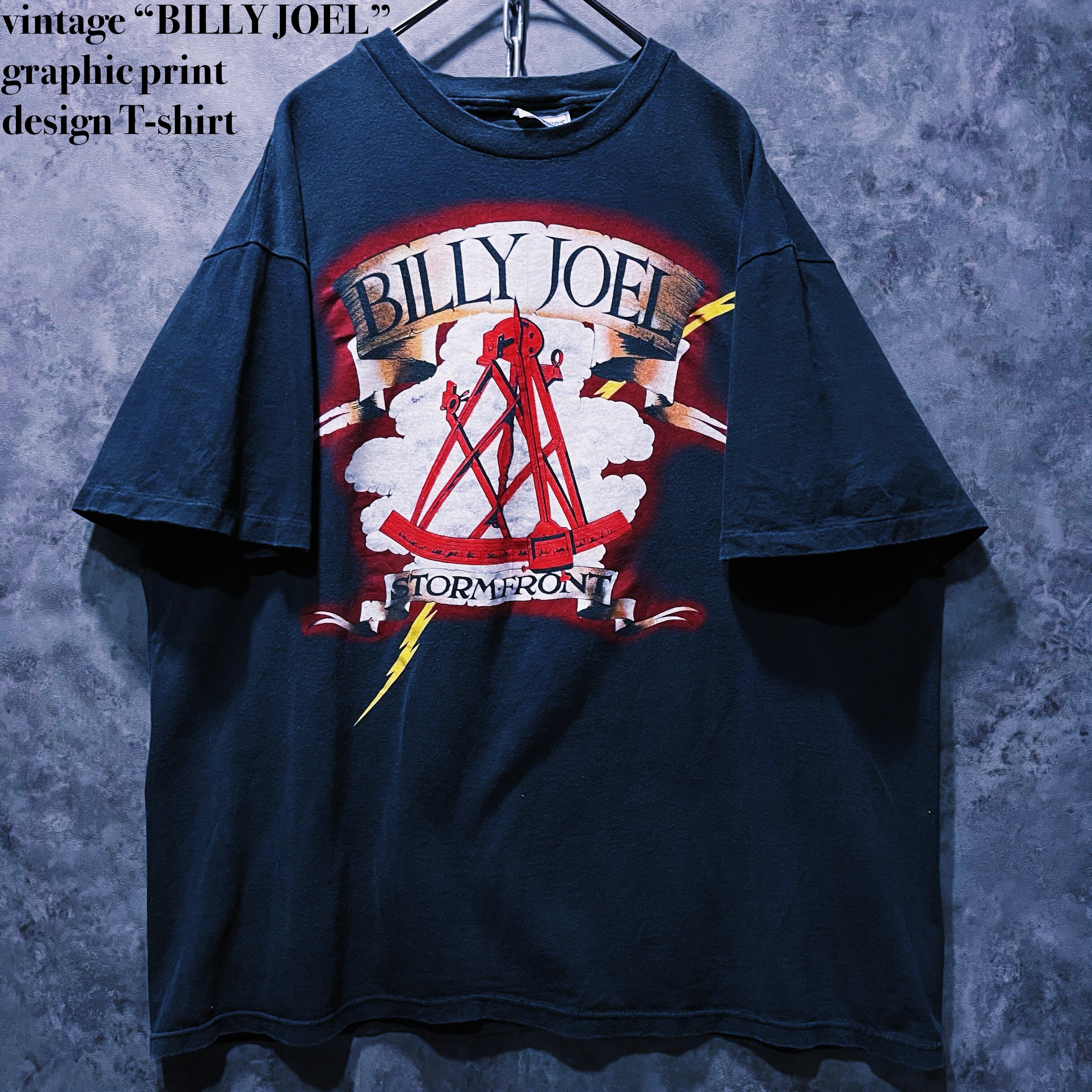 【doppio】vintage “BILLY JOEL” graphic print design T-shirt
