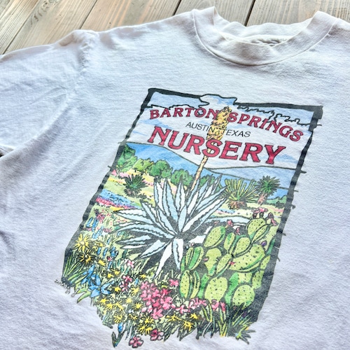 90s BARTON SPRING NURSERY  - AUSTIN TEXAS -  Body   Hanes  〈MADE IN U.S.A〉 / Size　LARGE