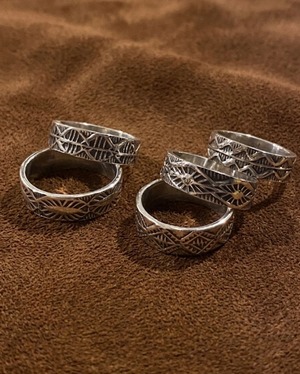 【Navajo】 Henry Mariano STAMP WORK RING
