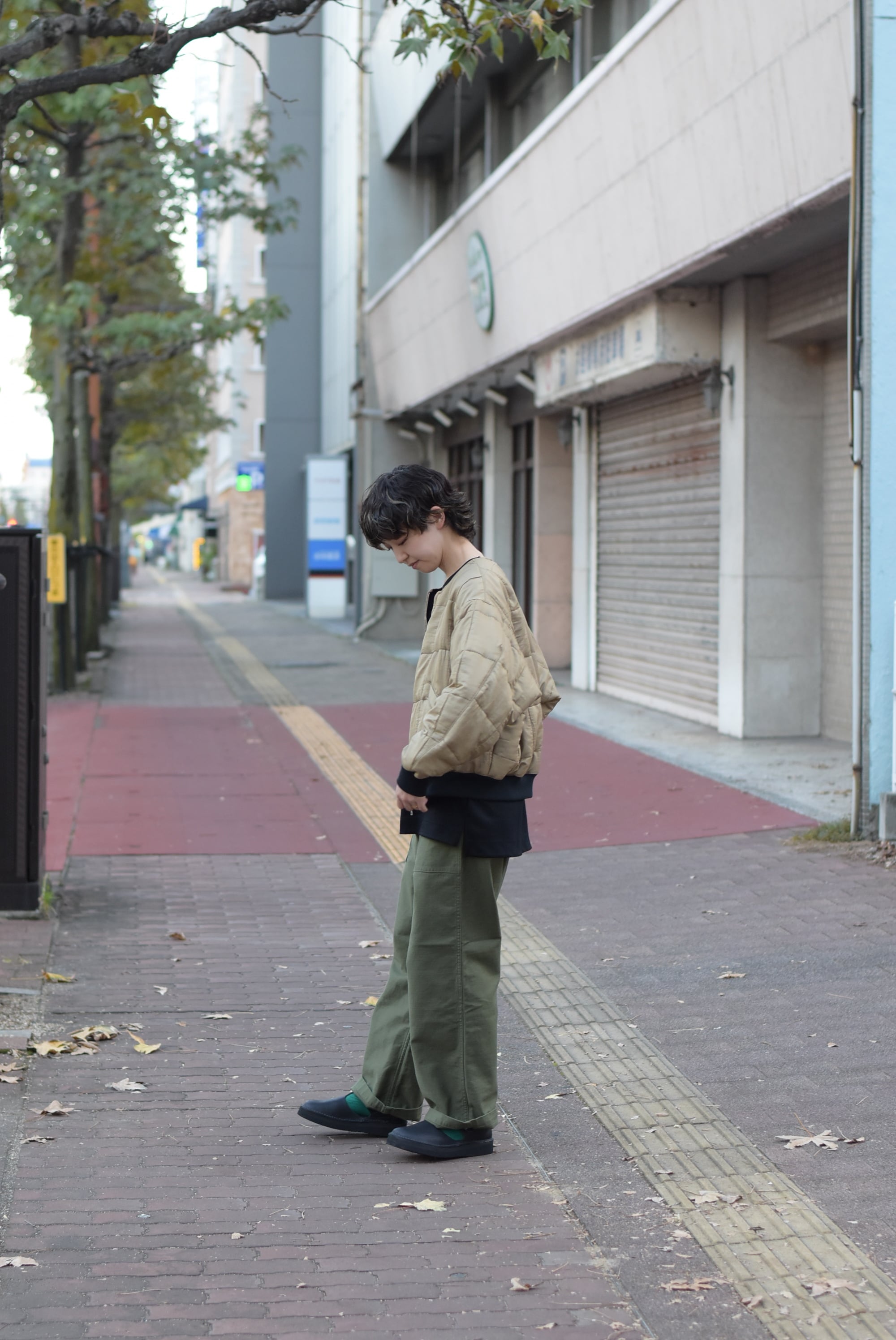 HAVERSACK】Silk Quilting No-Collar Blouson | theater(シアター)