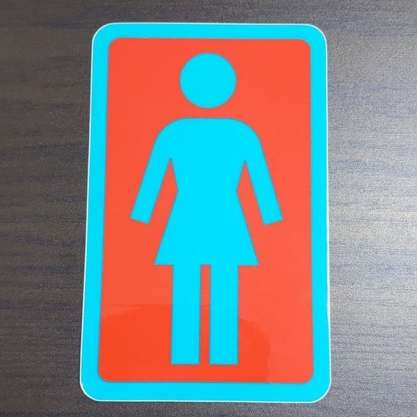 Sticker ガールスケボー GIRL ガールスケートボード STICKER