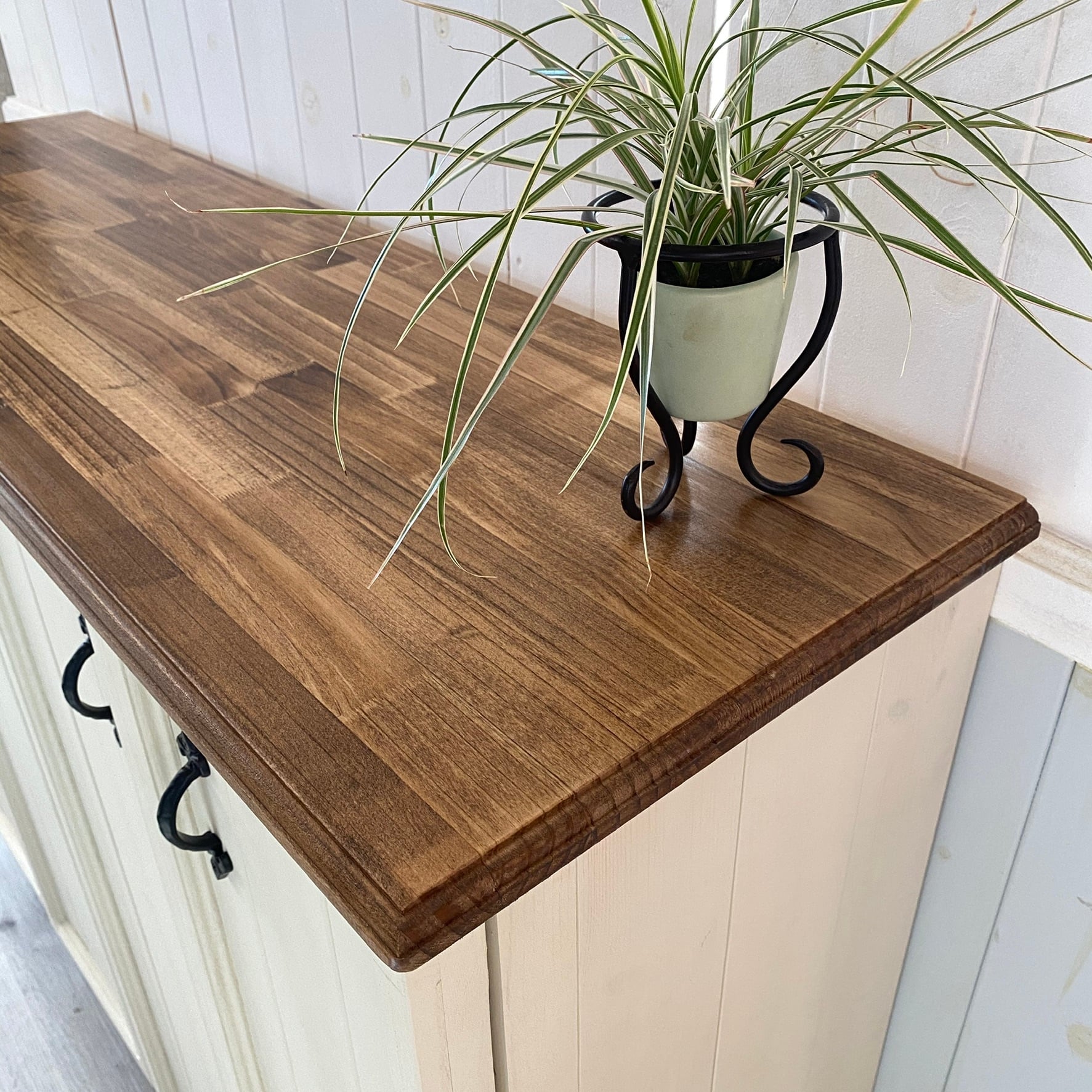 ブラウン木製キッチンキャビネット　食器棚 キッチンカウンター D 食器棚 収納ボックス 本棚 キャビネット