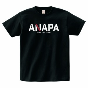 ANAPA front logo-T-shirt【black】