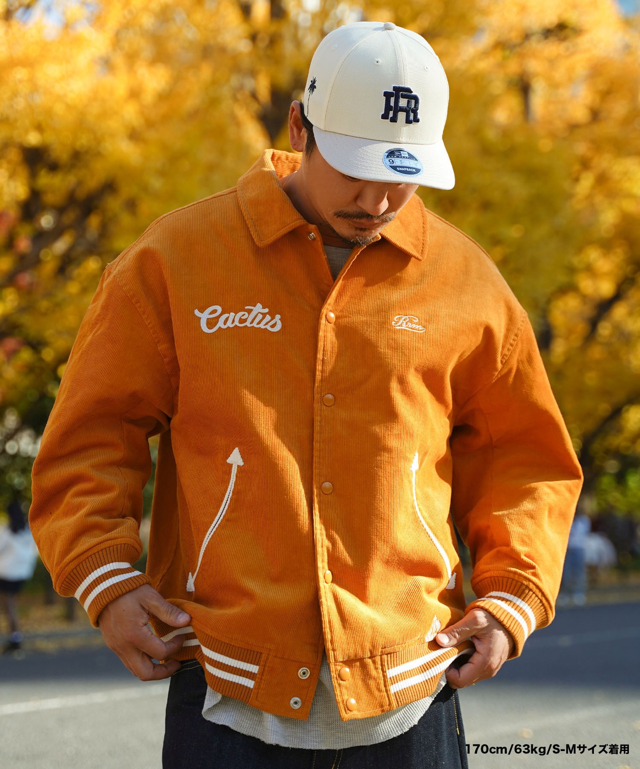 【#Re:room】CACTUS EMBROIDERY CORDUROY JACKET［REJ117］