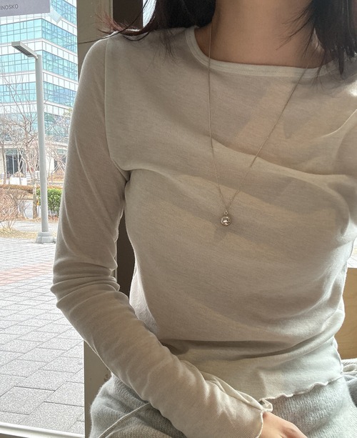 (即納) riette / Frill tee 2color