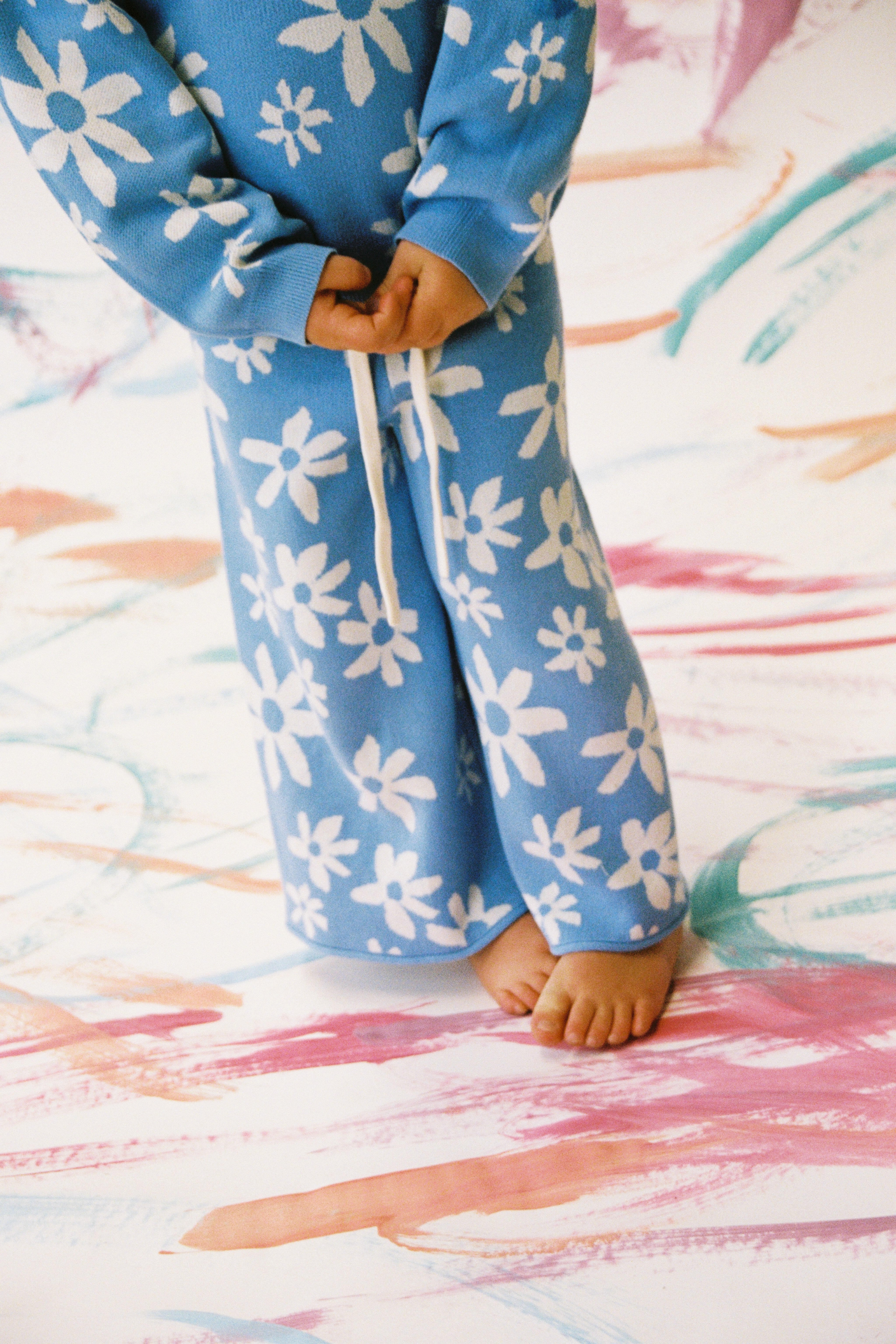 【即納/送料無料】Grown / Organic Wild Flower Knit Pant