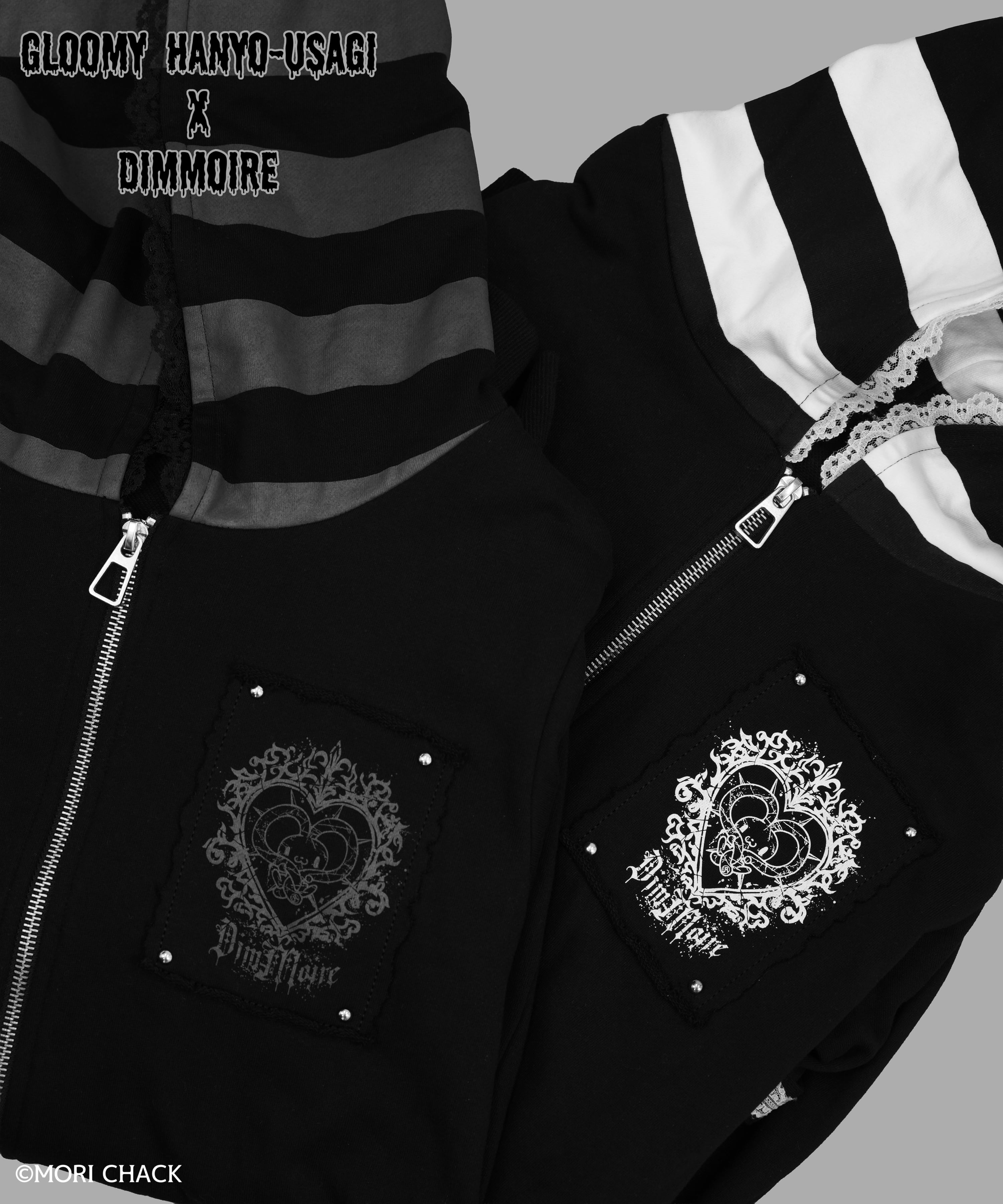 受注予約商品】【HANYO-USAGI×DimMoire】汎用うさぎパーカー