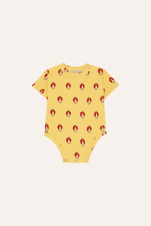 【26SS】The Campamento(カンパメント)Ladybug Allover Yellow Baby Body(6-9m/12-18m/18-24m)ロンパース てんとう虫 イエロー