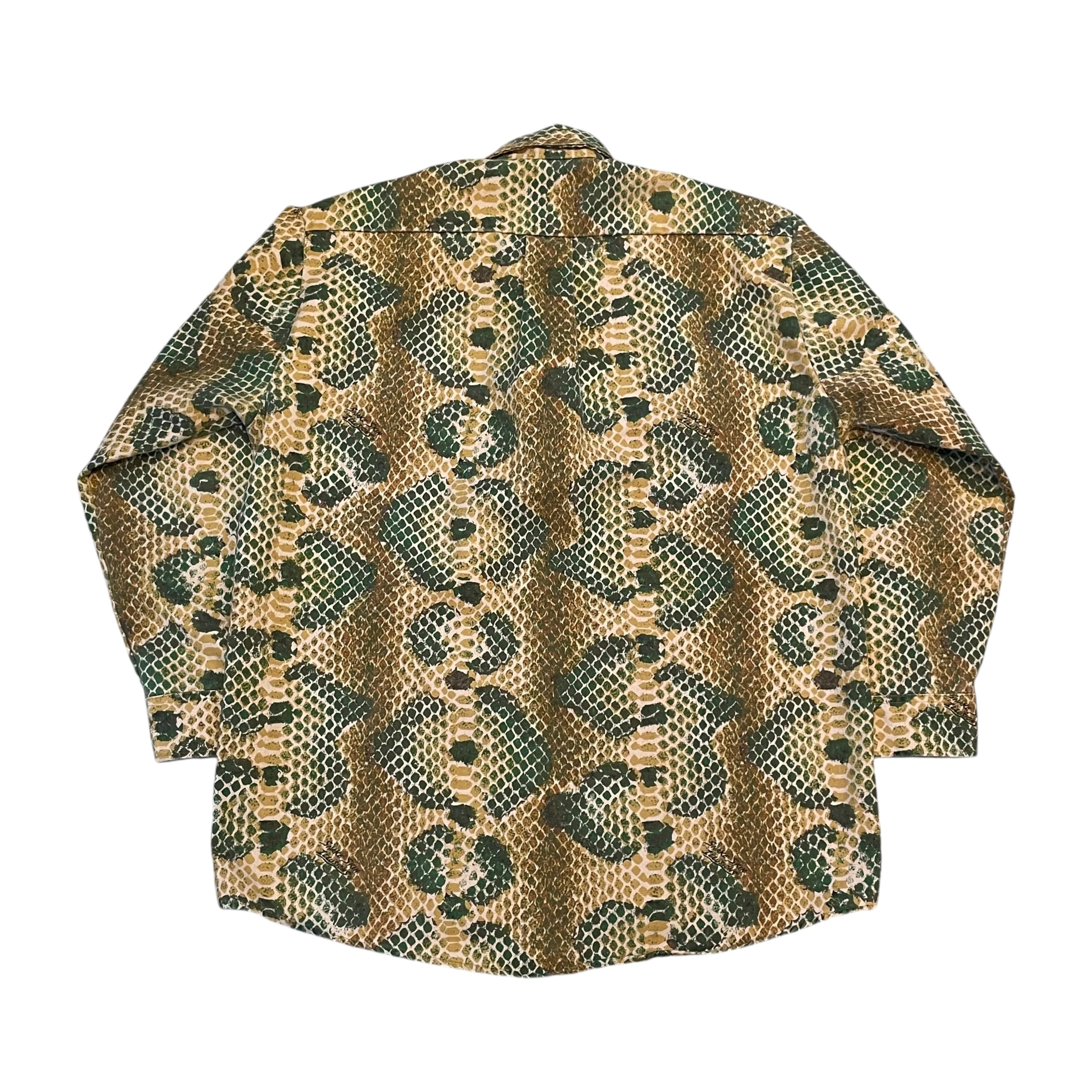 70~80s SNAKE SKIN ILLUSIONS cotton shirt | What'z up 70~80s SNAKE SKIN ILLUSIONS cotton shirt | What'z up