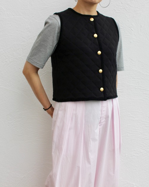 ADAWAS/quilted knit vest