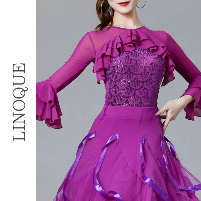 スパンコールフリルレオタード 3color 【L00067】